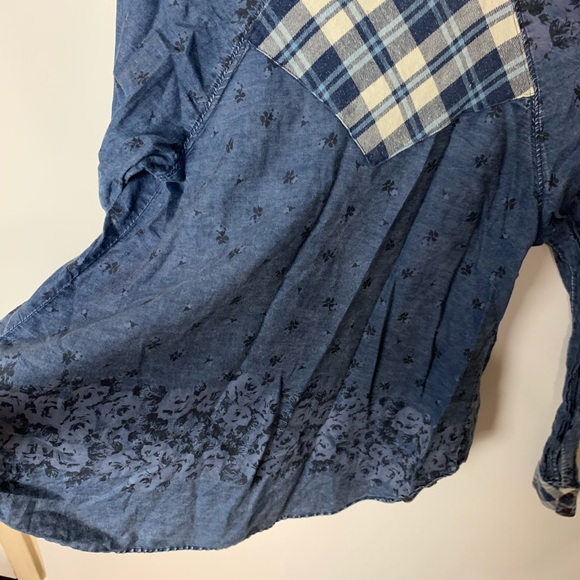 free people | dottie over you denim top - Picture 8 of 8